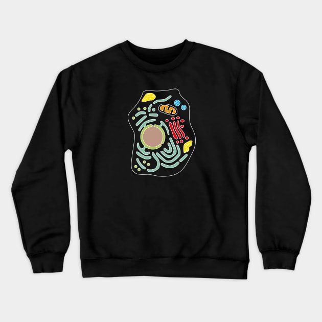 Eukaryotic cell Crewneck Sweatshirt by Science Design